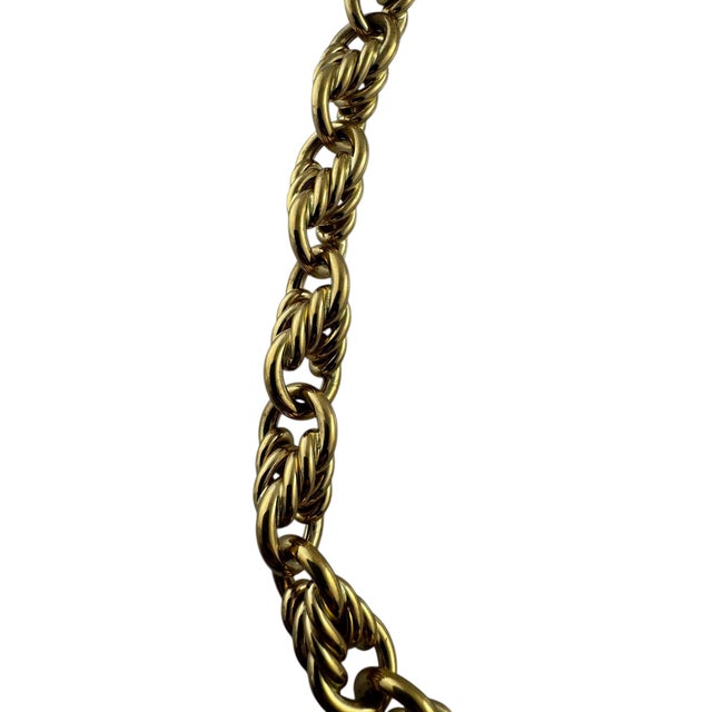 Tiffany & Co. Germany 18k Yellow Gold Cable Circle Link Chunky Necklace For Sale - Image 11 of 12