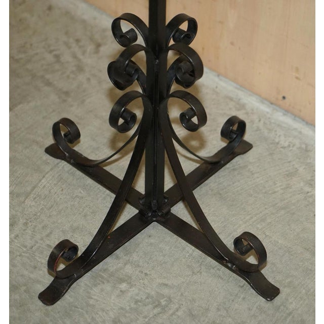 Chinese Export Floor Standing Bell with Wrought Iron Stand by Charles & Ray Eames, 1920s For Sale - Image 15 of 18