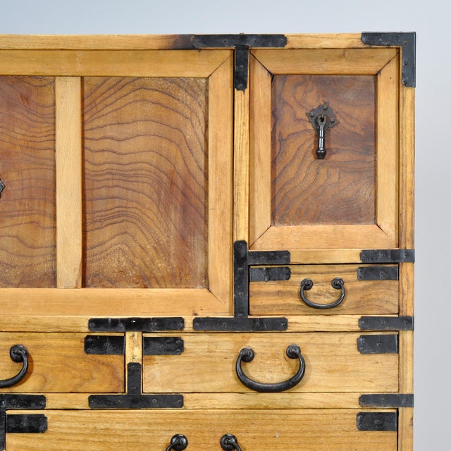 Antique Japanese Tansu Chest of Drawers, 1880 For Sale - Image 6 of 15