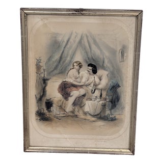 Létudiante, Romantic Scene, 1962, Lithograph, Framed For Sale