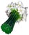 A Beautiful Vintage Amarillis Resin Flower Vase. Looks incredible with fresh flowers too.