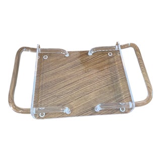 Vintage Mid Century Modern Lucite Tray For Sale