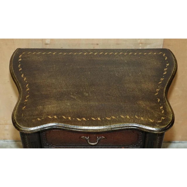 Faux Crocodile Leather Nightstands, Set of 2 For Sale - Image 18 of 18