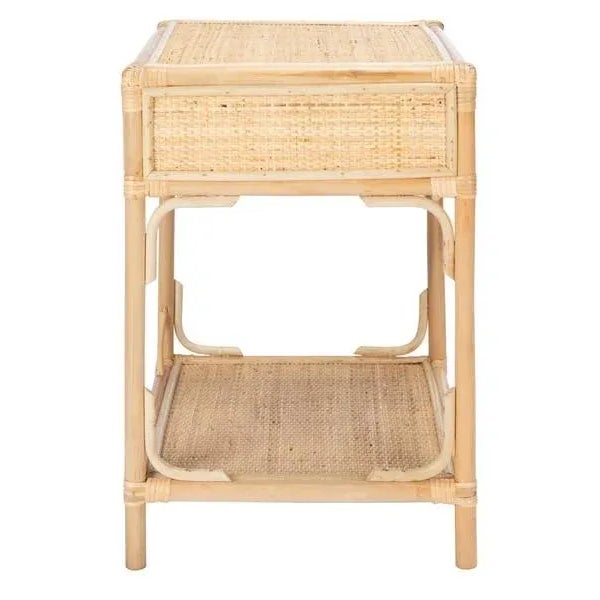 Wood Safavieh Roya 1 Drawer 1 Shelf Nightstand - Natural For Sale - Image 7 of 11