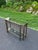 Bronze Faux Bamboo Bronze Metal and Glass Sofa Table For Sale - Image 8 of 18