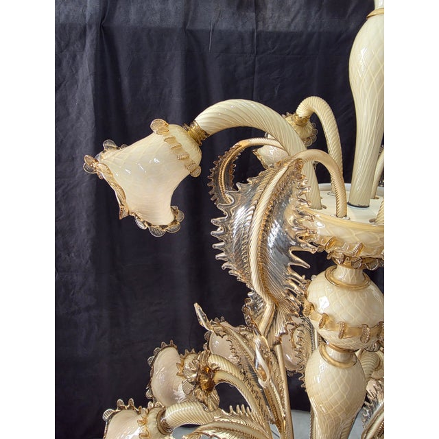 Vintage Murano Chandelier, 1980s For Sale - Image 12 of 14