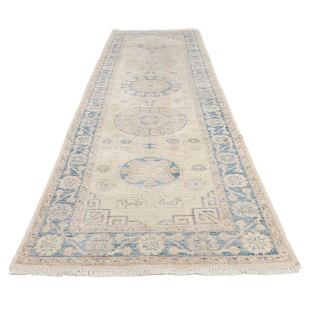 Contemporary Vintage Pakistani Khotan Rug, 02'08 X 09'11 For Sale - Image 3 of 10