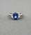 Early 21st Century 3.50 Ct Gia Certified Sapphire & Diamond Ring, Size 6.5 For Sale - Image 5 of 11