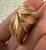 1990s 1990s JCM Jacmel Goldtone Sterling Silver Feather Ring Italy For Sale - Image 5 of 7