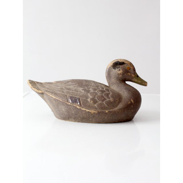 Metal 1950s General Fibre Ariduk Mallard Hen Duck Decoy For Sale - Image 7 of 16