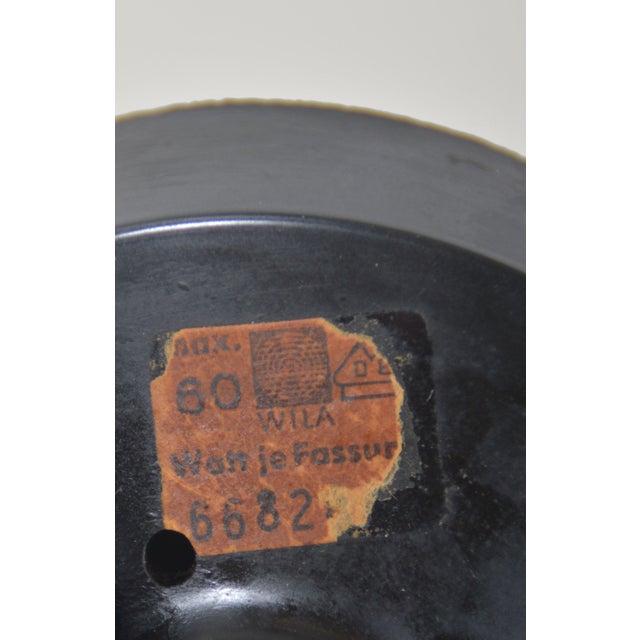 Vintage mushroom lamp (large model) from the 1960s, designed by Frank Bentler for the Wila brand. The chrome base is...