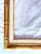 1950s Giltwood Bamboo-Style Linen Wood Picture Frame For Sale - Image 4 of 13