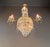 Antique Italian Neoclassical Crystal Chandelier Brass Original Wooden Sockets For Sale - Image 6 of 11