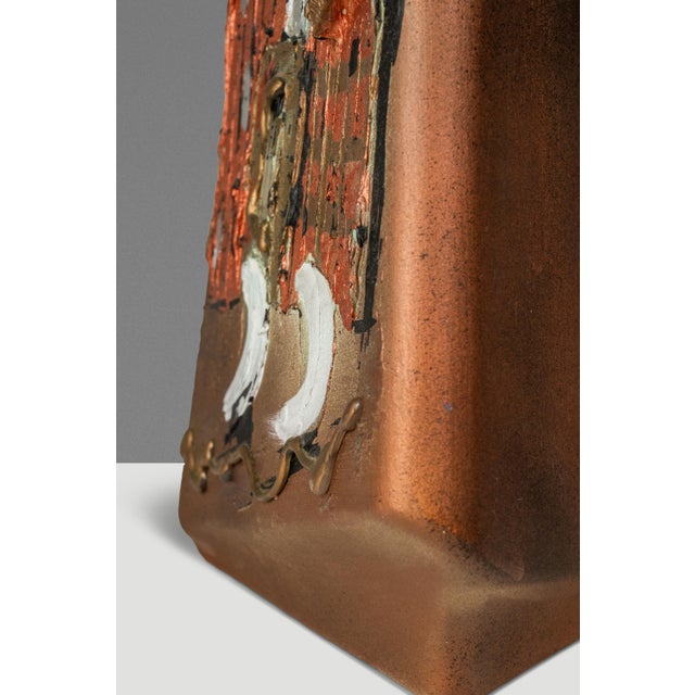 Mid-Century Post Modern Contemporary Studio Ceramic Vase / Vessel by Rosebud Designs, United Kingdom, C. 1980s For Sale - Image 11 of 18