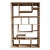 Modern design reclaimed wood bookcase or display shelves. Unique design to place your special items. Beautiful rustic deep...