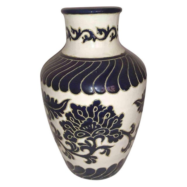 Purple Capodimonte Ceramic Vase, Italy, 1960s For Sale - Image 8 of 8