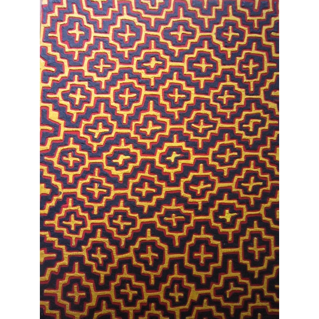 Framed 1960's Era Kuna San Blas Mola Tapestry For Sale - Image 6 of 6