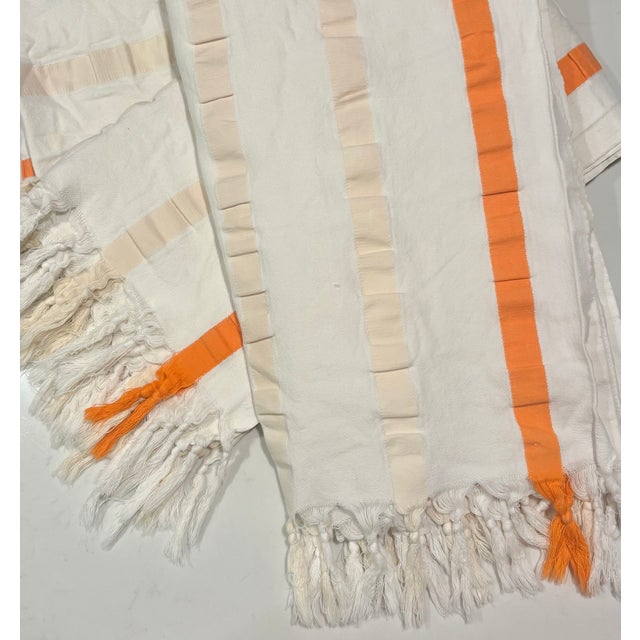 Coastal Chic Shelter Island Turkish Pestemal Towels, a Pair For Sale In Palm Springs - Image 6 of 9