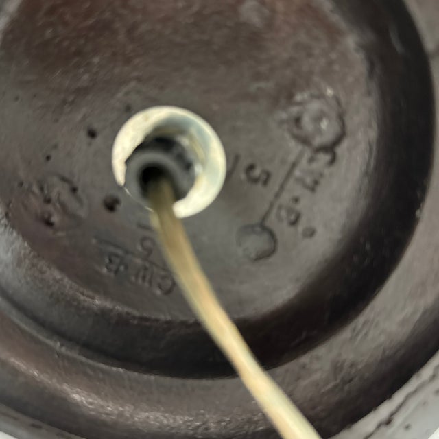 Chinoiserie Ethan Allen Chinoiserie Ceramic Table Lamp For Sale - Image 3 of 12