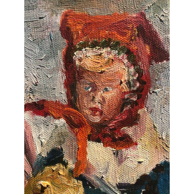 Vintage Dolls in European Folk Costumes Oil Painting For Sale In New York - Image 6 of 11