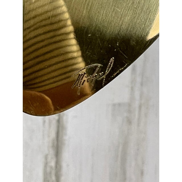 1980's Aluminum and Brass Sculpture by Michel For Sale - Image 11 of 13