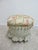 Textile 1990s Lauren Brooks Vanguard Puff Ottoman Italian Crewel Stitch Ottoman Foot Stools For Sale - Image 7 of 11
