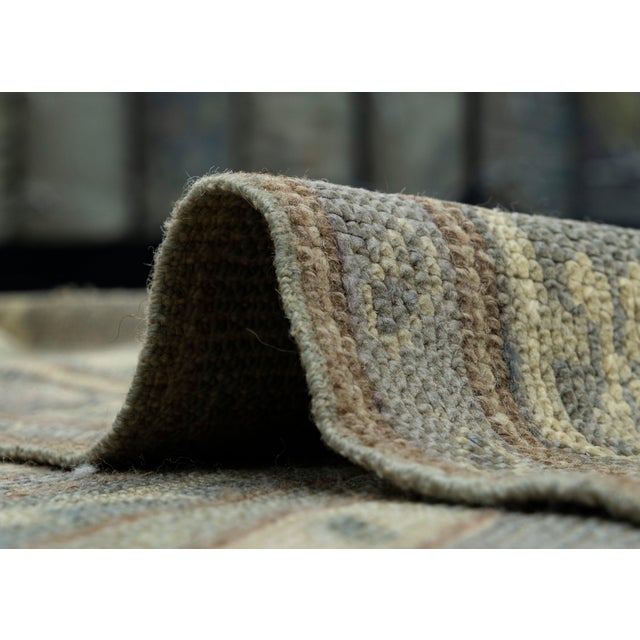 Textile Turkish Oushak Rug 10'11" x 13'7" #18688 For Sale - Image 7 of 8