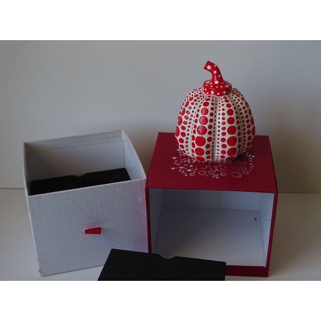 2020s Red/Black Pumpkin Sculpture by Yayoi Kusama For Sale - Image 5 of 8