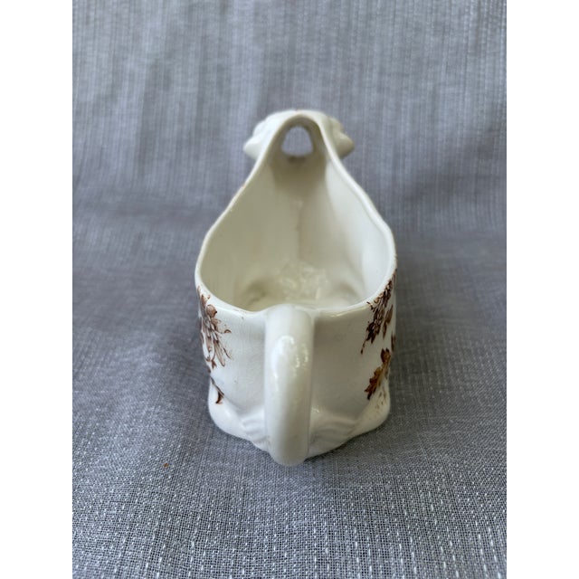 Ceramic Vintage Ironstone Cow Creamer Royal Crownford England For Sale - Image 7 of 15