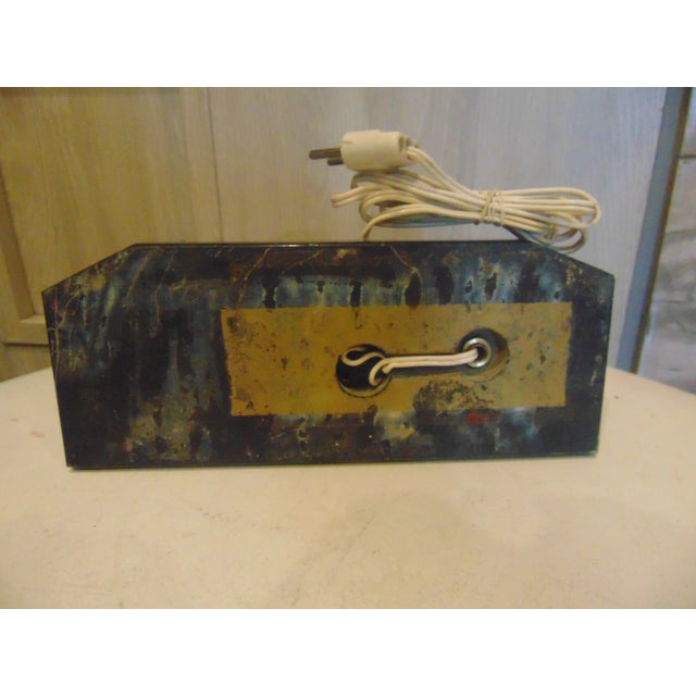 Vintage Marble Desk Lamp & Clock, 1940s For Sale - Image 10 of 12