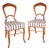 Late Biedermeier Chairs in Walnut, 1880s, Set of 2 For Sale
