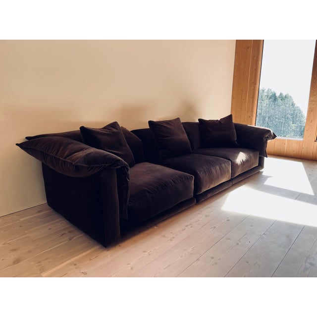 Montauk Jill Sofa, Dark Brown - 120" For Sale - Image 9 of 12