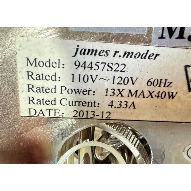 James Moder Crystal Chandelier For Sale - Image 11 of 11