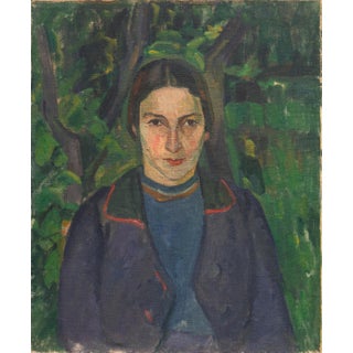 'Portrait of a Young Woman' by Agnes Louise Agnete Jensen, Bretonne, Brittany, France, Danish Royal Academy For Sale