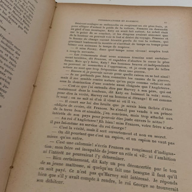 Late 19th Century 1892 Vintage The Spy Book by Fenimore Cooper For Sale - Image 5 of 10