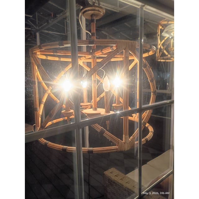 Elevate your space with this stunning set of four Currey & Company "Palm Beach" lanterns (Model 9694). These fixtures...