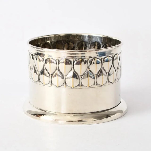 Art Nouveau Silver Plated Wine Bottle Holder, 1890s For Sale - Image 3 of 7