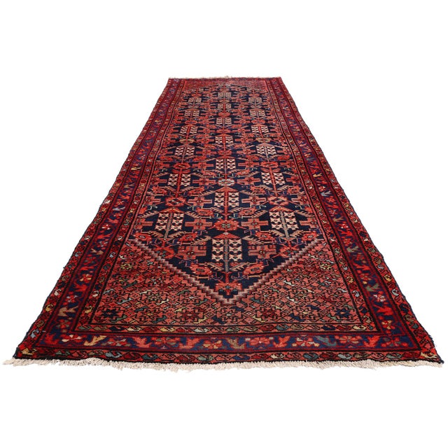 Traditional Late 19th Century Persian Malayer Rug, 03'03 X 13'03 For Sale - Image 3 of 10
