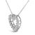 Contemporary 14K White Gold 1/2 Carat Lab Grown Diamond Heart Shape Pendant Necklace For Sale - Image 3 of 5