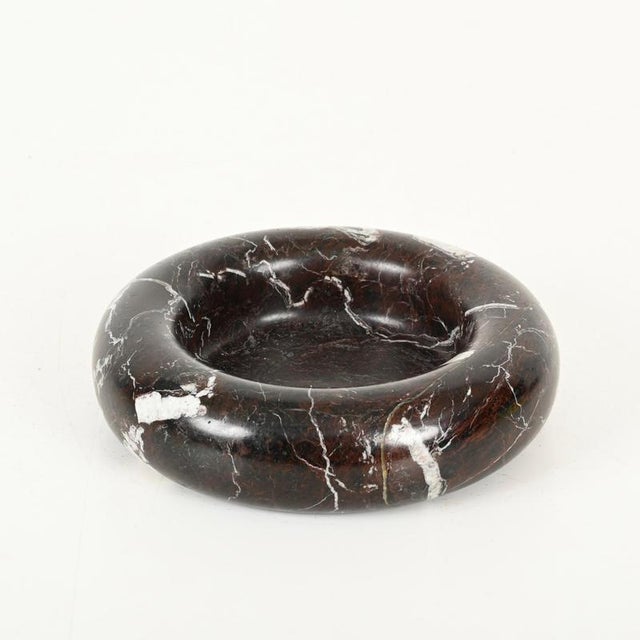 Red Levanto Marble Decorative Bowl from Angelo Mangiarotti, Italy, 1950s For Sale - Image 3 of 13