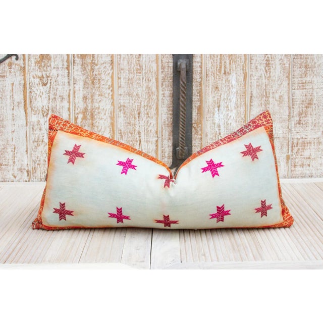 Antique Tamira Sindh Silk Pillow For Sale - Image 9 of 9