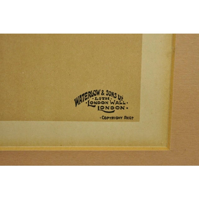 Metal Hyland Ellis "The Gay Parisienne" Framed Lithograph Print Les Maitres De lAffice For Sale - Image 7 of 12