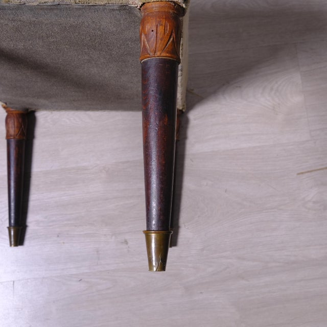 Vintage Italian Lounge Chairs and Ottoman, 1950s, Set of 3 For Sale - Image 14 of 15