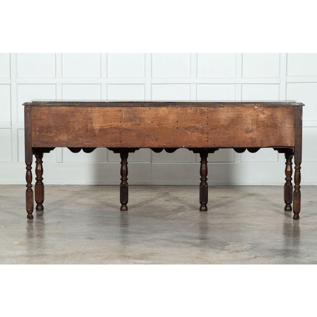 Large 18th Century English Oak Dresser, 1780s For Sale - Image 16 of 17