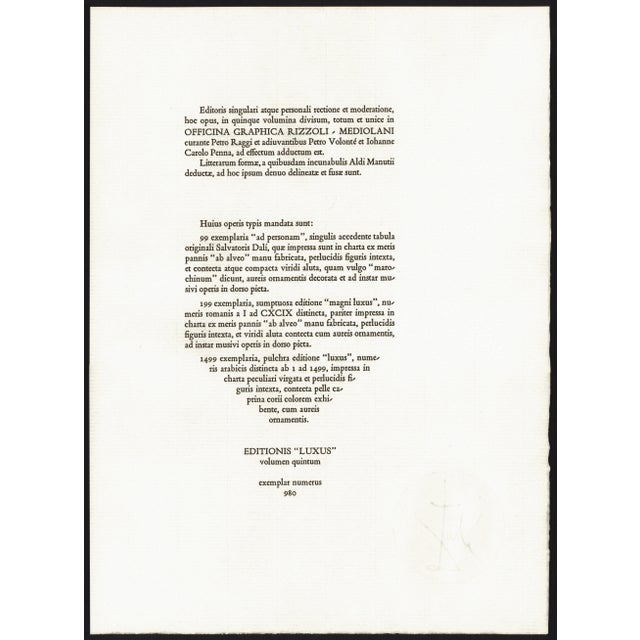 1968 Salvador Dalí Biblia Sacra Lithograph "Seduxisti Me, Domine" Lord, You Have Deceived Me For Sale - Image 10 of 11