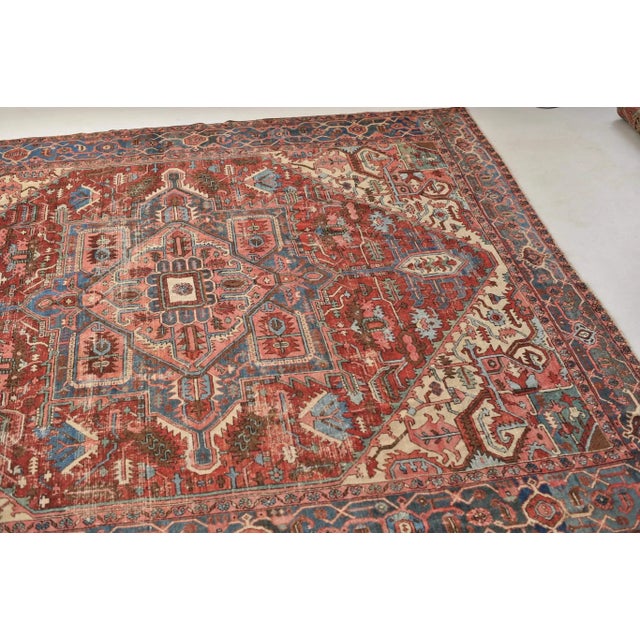 1910s 1910s Northwest Geometric Rug, 11 x 12 For Sale - Image 5 of 11