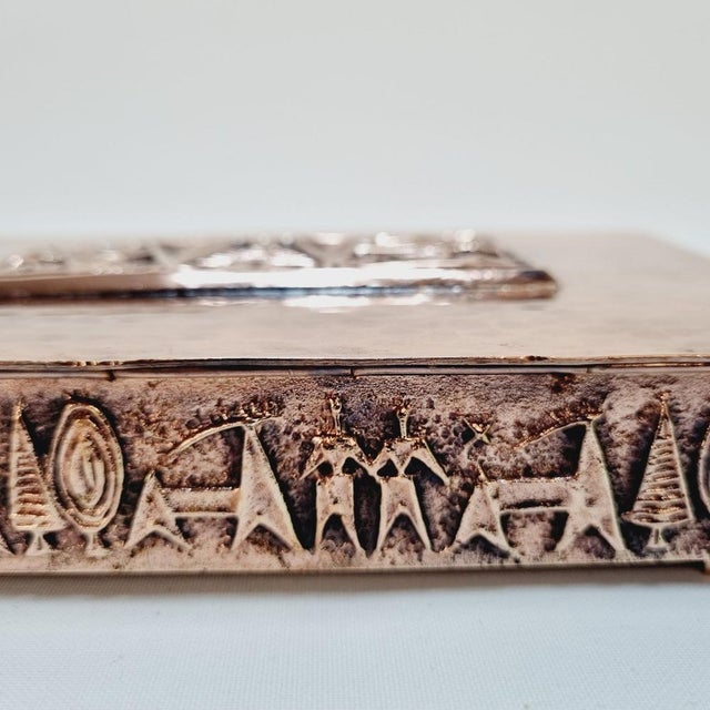 Mid-Century Modern Copper Cigar Box by Ilona Jónás, 1970s For Sale - Image 9 of 12