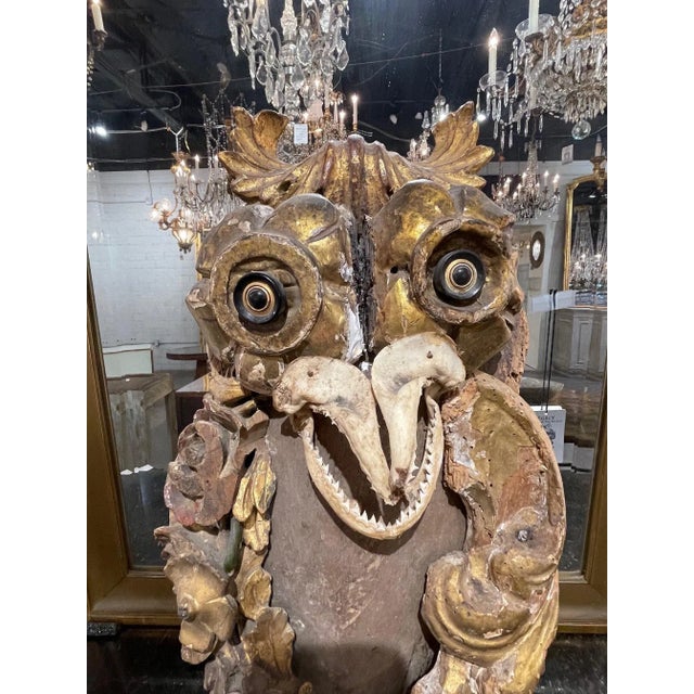 Italian Late 18th Century Italian Fragment Owl Sculpture For Sale - Image 3 of 9