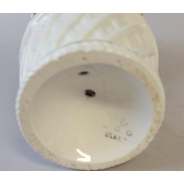 Green Italian Porcelain Topiary With Birds For Sale - Image 8 of 8