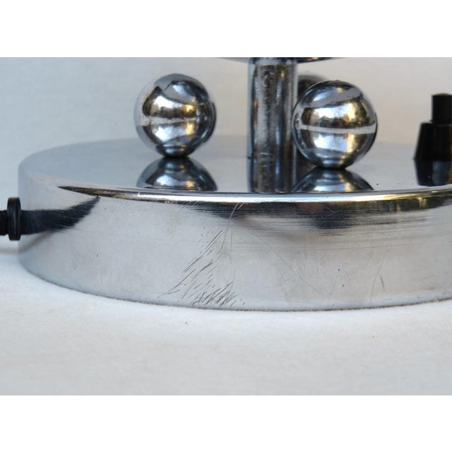 Small Art Deco Chrome-Plated Table Lamp, 1920s For Sale - Image 13 of 14